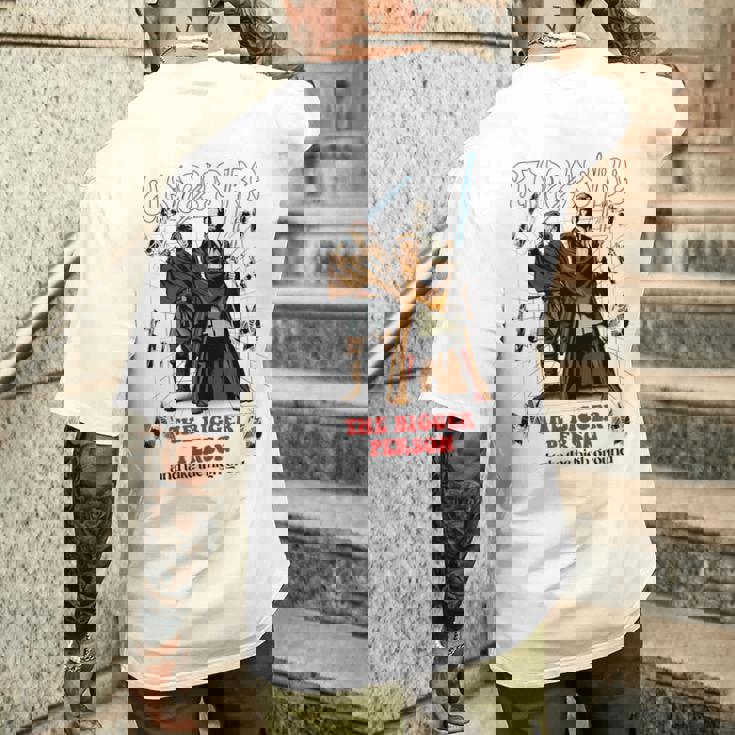 スター・ウォーズ クラシック テイク・ザ・ハイグラウンド アナキン&オビワン メンズTシャツ バックプリント 彼への贈り物