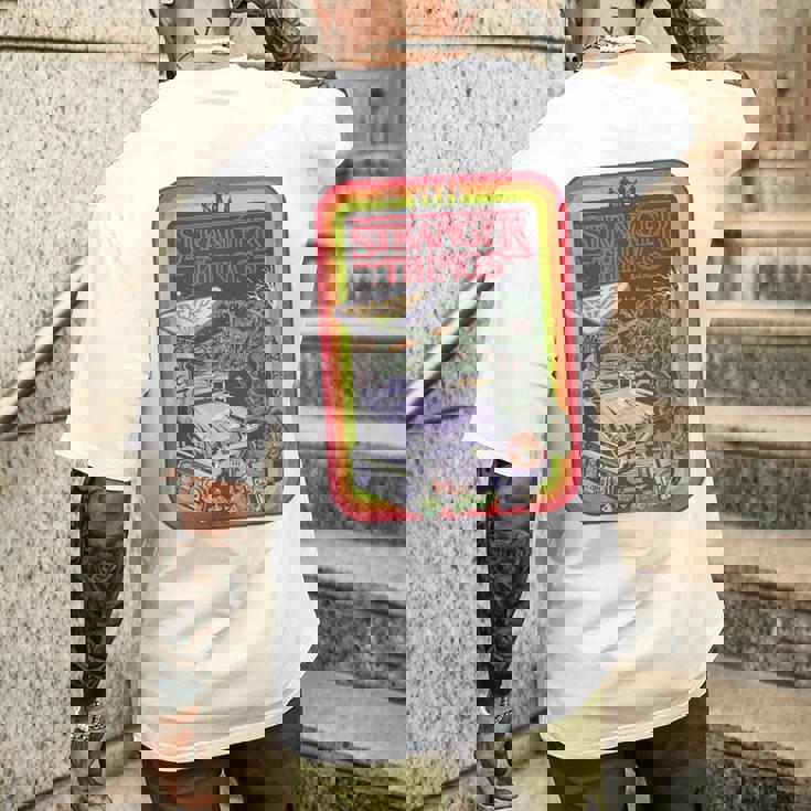 ストレンジャー・シングス コミック プロモ パレス アーケード2 ファン 記念品 メンズTシャツ バックプリント 彼への贈り物