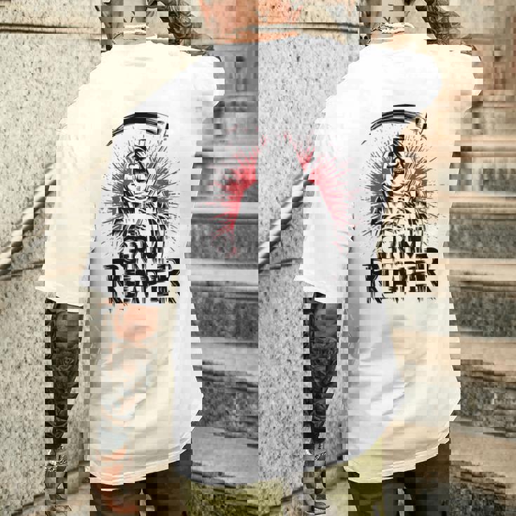 スプラッシュアート 死神 ハロウィン メンズTシャツ バックプリント 彼への贈り物