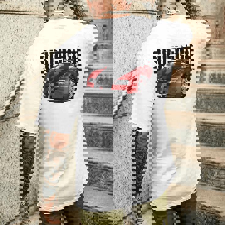 スー、スポーツカー、マッスルカー、レースカーのtシャツ。 メンズTシャツ バックプリント 彼への贈り物