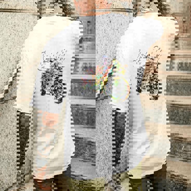 スーパースポーツ バイク レーシング バイク レーシング バックプリント バイク メンズTシャツ バックプリント 彼への贈り物