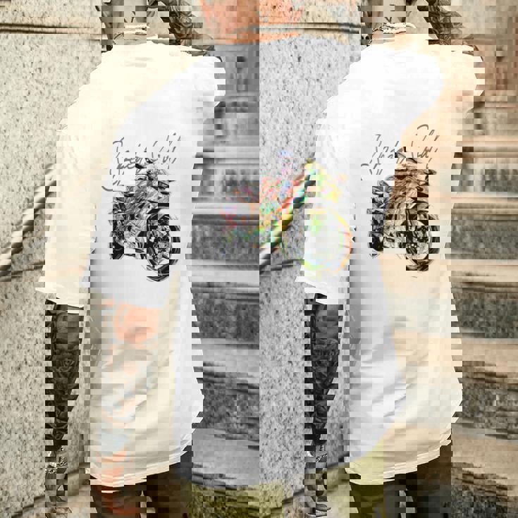 スーパースポーツ バイク レーシング バイク レーシング バックプリント バイク 長袖tシャツ メンズTシャツ バックプリント 彼への贈り物