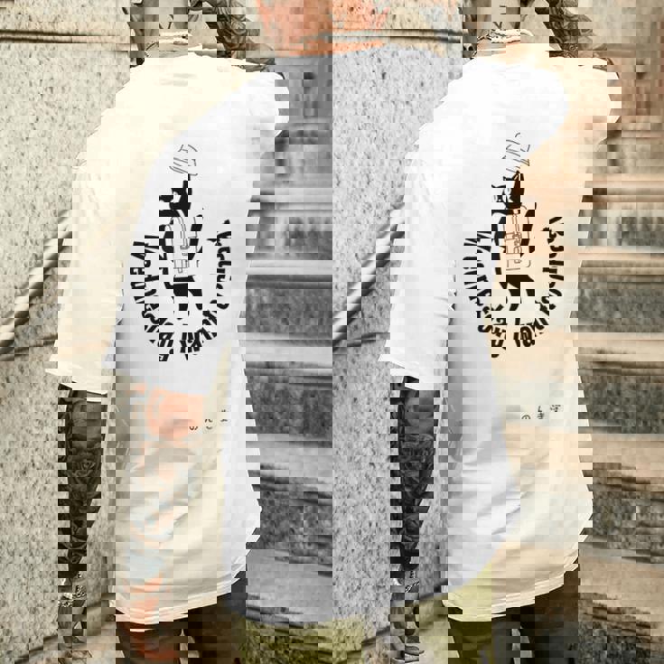 ズル休みしたい水曜日。 メンズTシャツ バックプリント 彼への贈り物