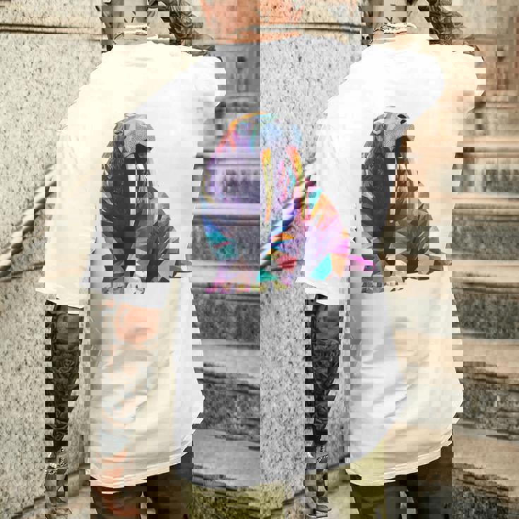 セイウチ 動物 モチーフ 作品 セイウチ メンズTシャツ バックプリント 彼への贈り物