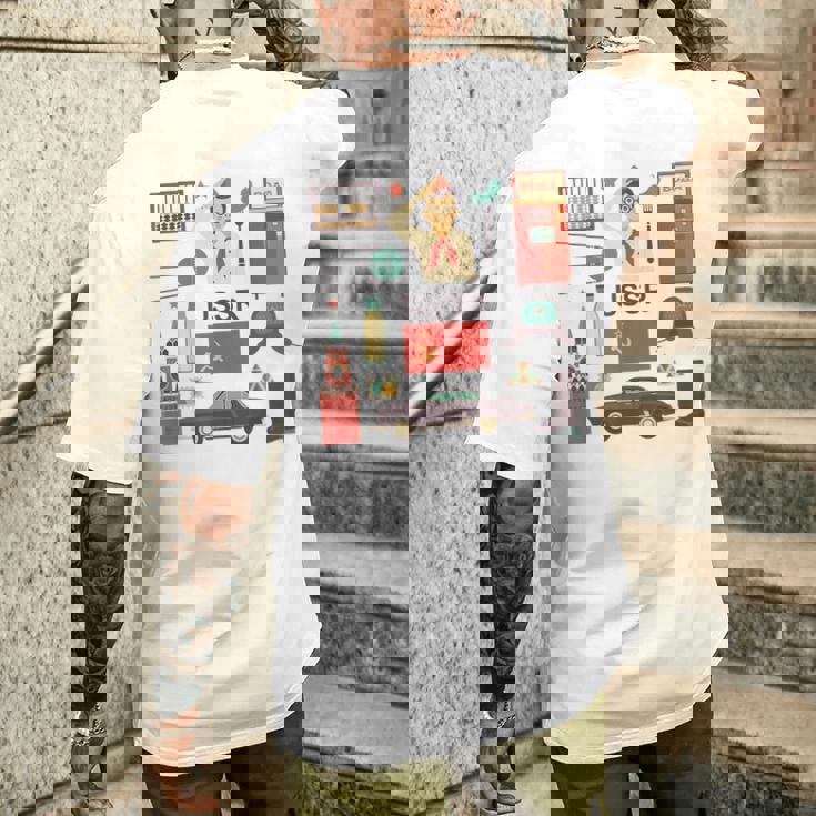 ソ連属性sovi8ビンテージプロパガンダ。 メンズTシャツ バックプリント 彼への贈り物