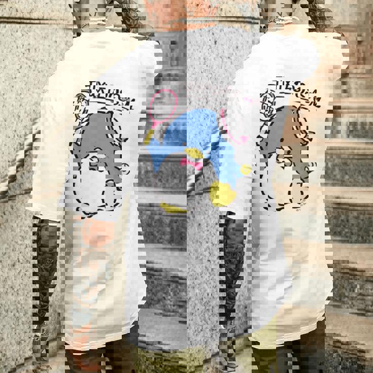 タキシードサム テニス ライトカラー メンズTシャツ バックプリント 彼への贈り物