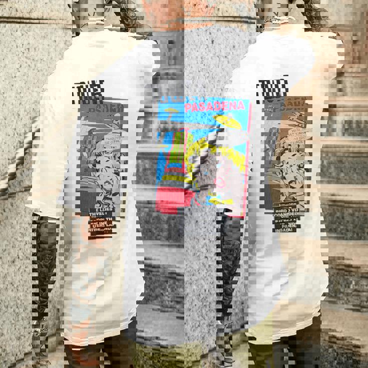 タワーレコード パサデナ レトロ ヴィンテージ 音楽 メンズTシャツ バックプリント 彼への贈り物