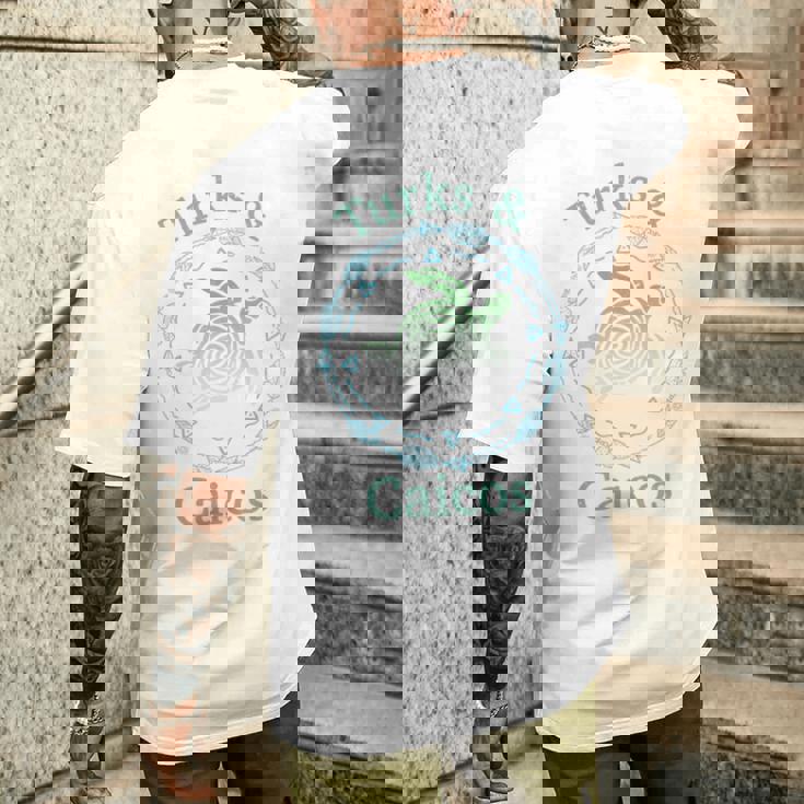 タークス・カイコス島 シャツ ヴィンテージ トライバル カメ 長袖tシャツ メンズTシャツ バックプリント 彼への贈り物