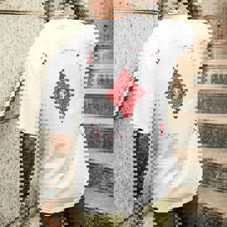 ダイヤのエース トランプ メンズTシャツ バックプリント 彼への贈り物