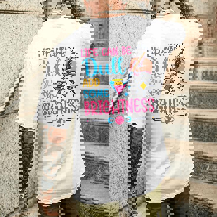 ダイヤモンドペインティングアーティストlife Can Be Dullダイヤモンドペインティング メンズTシャツ バックプリント 彼への贈り物