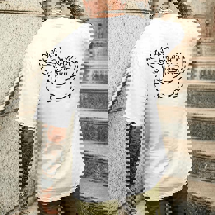 ダックスフンド ダッハ スナックホール メンズTシャツ バックプリント 彼への贈り物