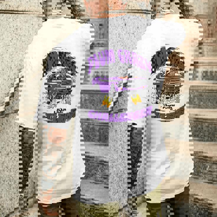 ダッジ チャレンジャー プラム クレイジー ラストコール メンズTシャツ バックプリント 彼への贈り物