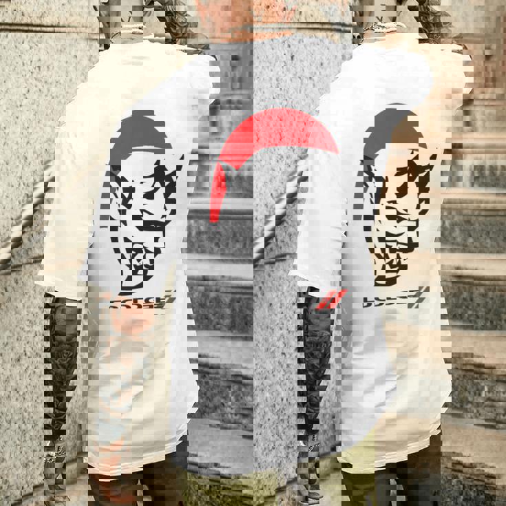 ダッジデーモンサンタハット赤 メンズTシャツ バックプリント 彼への贈り物