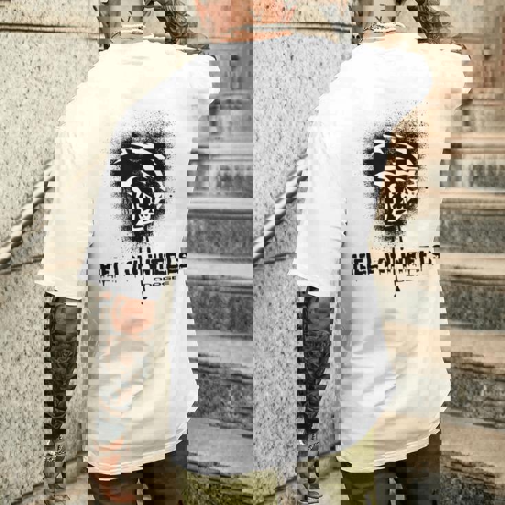 ダッジ・ヘルキャット・ヘル・オン・ホイールズ メンズTシャツ バックプリント 彼への贈り物