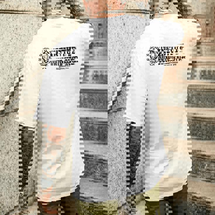 ダニング・クルーガー研究所 メンズTシャツ バックプリント 彼への贈り物