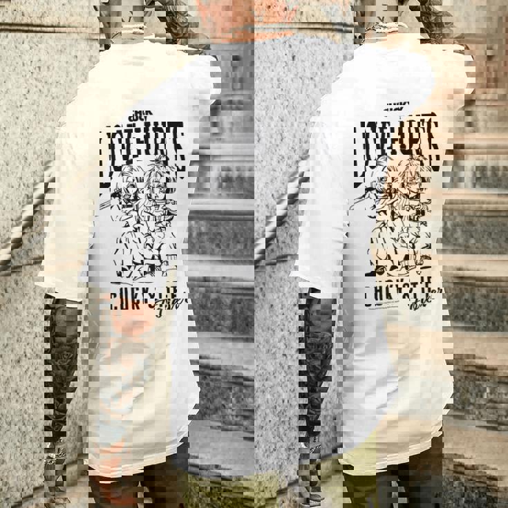 チャッキー＆ティフ・フォーエヴァー・ラブ・ハーツ メンズTシャツ バックプリント 彼への贈り物