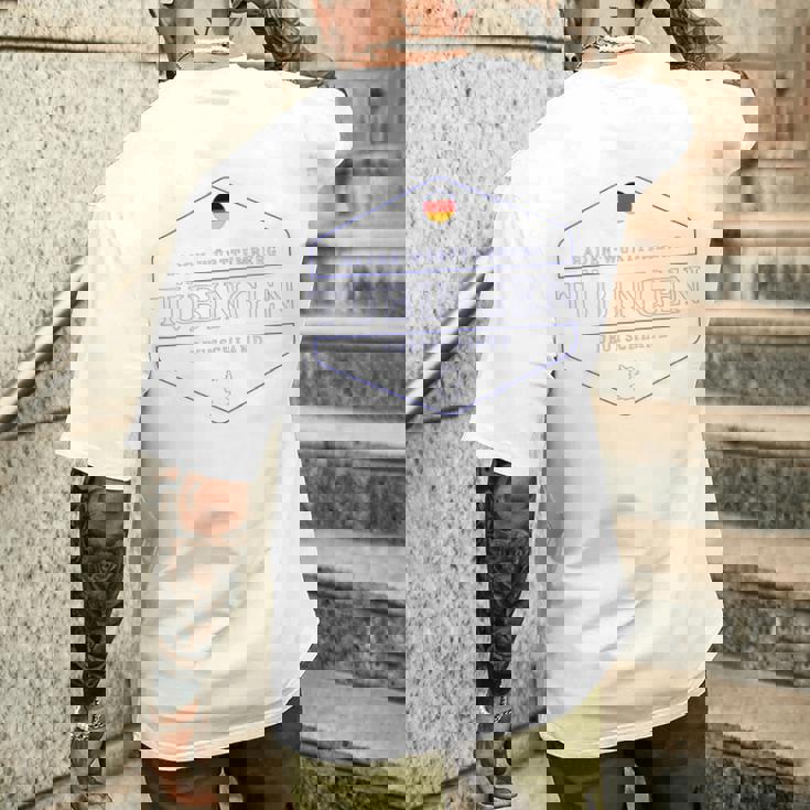 チュービンゲン・バーデンヴュルテンベルク ドイツ テュービンゲン ドイツ メンズTシャツ バックプリント 彼への贈り物