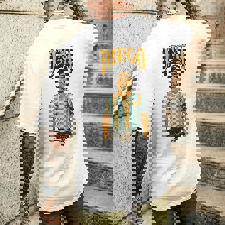 ディエゴ アルマンド マラドーナ アルゼンチン 長袖tシャツ メンズTシャツ バックプリント 彼への贈り物