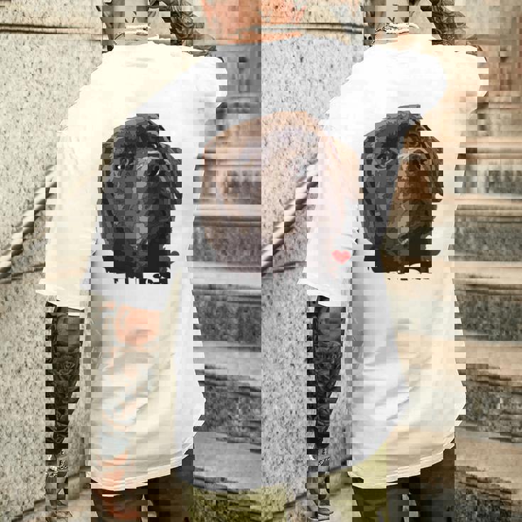 ディス・イズ・ラブ・チョコレート・ラボ 長袖tシャツ メンズTシャツ バックプリント 彼への贈り物