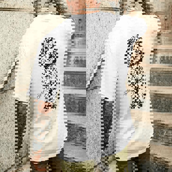 トイプードル かわいい犬好きのギフト レディース スタンダードプードル メンズ メンズTシャツ バックプリント 彼への贈り物