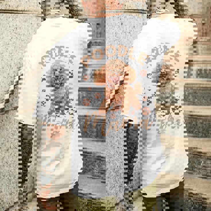 トイプードル 犬種 ペットプードル ママ メンズTシャツ バックプリント 彼への贈り物