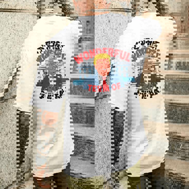 トランプ 今年一番素晴らしい用語 クリスマス 長袖tシャツ メンズTシャツ バックプリント 彼への贈り物