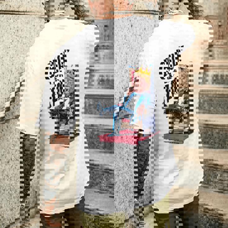 トランプ・サマー 2024 チリン・ライク・ア・フェロン・ファニー メンズTシャツ バックプリント 彼への贈り物