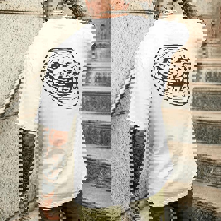 トロールフェイス メンズTシャツ バックプリント 彼への贈り物