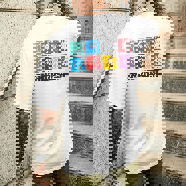 ドゲンジャーズ フェイスシルエット メンズTシャツ バックプリント 彼への贈り物