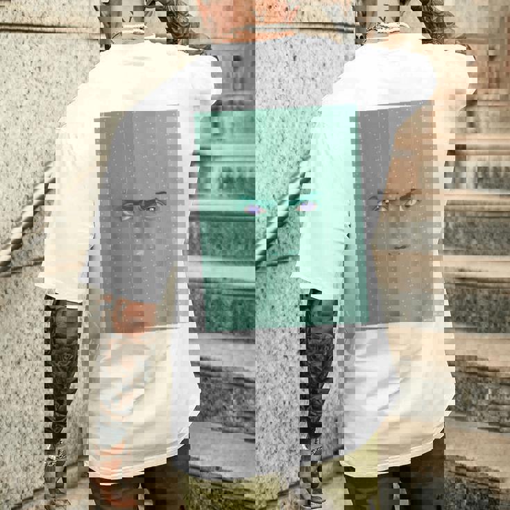 ドリミ4周年記念 壁（志部谷 幽） メンズTシャツ バックプリント 彼への贈り物