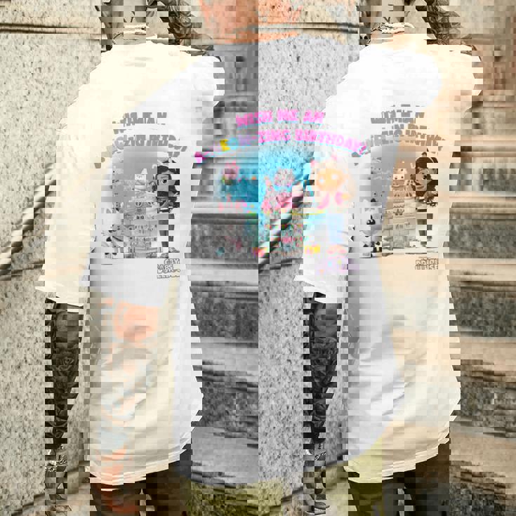 ドリームワークス ギャビーのドールハウス A-ニャーザリング 誕生日 メンズTシャツ バックプリント 彼への贈り物