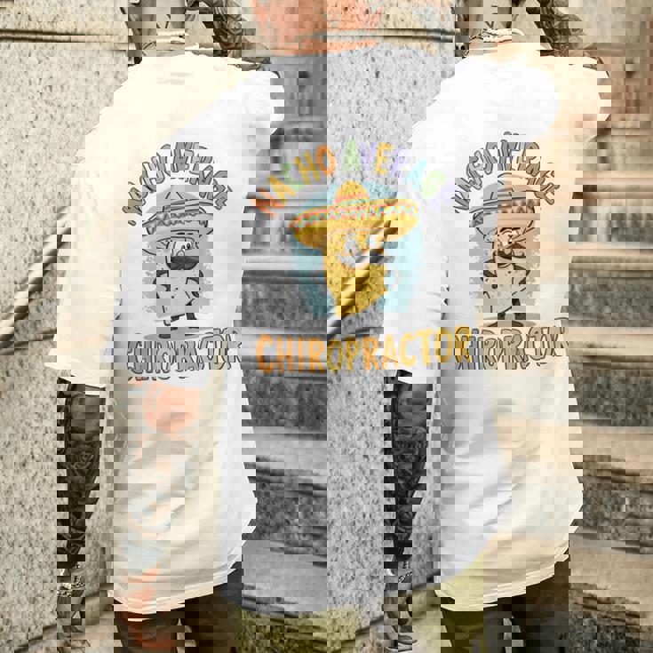 ナチョー 平均 カイロプラクター タコス 整体調整 メンズTシャツ バックプリント 彼への贈り物