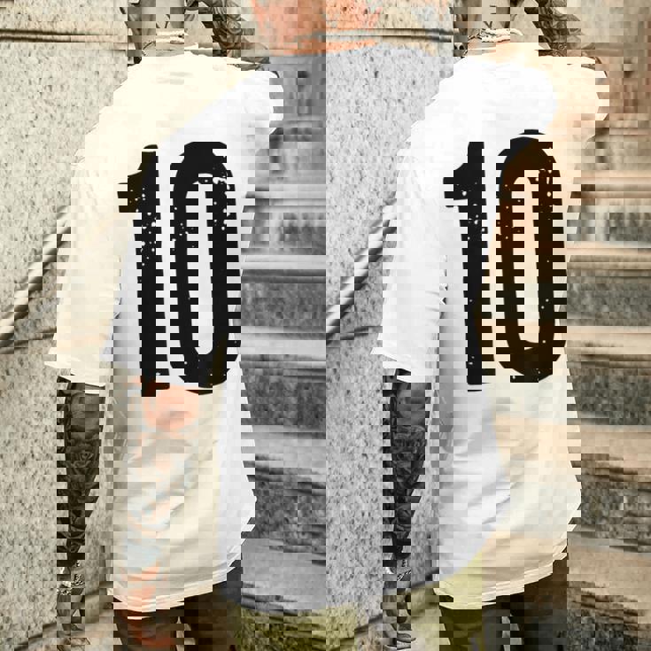 ナンバー10 メンズTシャツ バックプリント 彼への贈り物