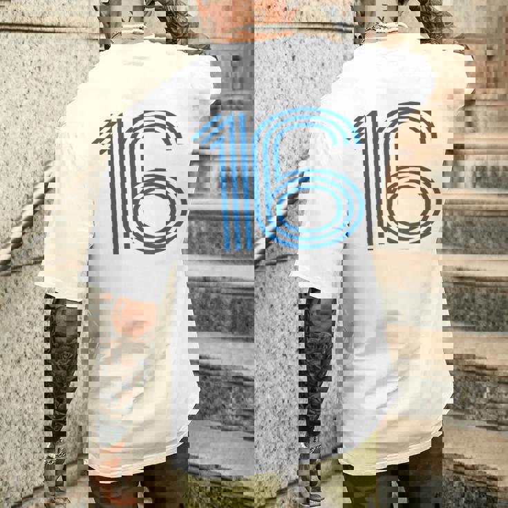 ナンバー16シャツ レトロユニフォーム ヨーロッパスタイル バックプリントジャージ メンズTシャツ バックプリント 彼への贈り物