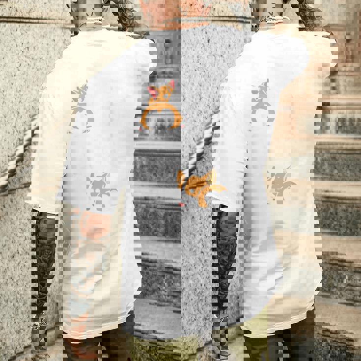 バックプリント ノッシン お尻 犬 かわいい コーギー メンズTシャツ バックプリント 彼への贈り物