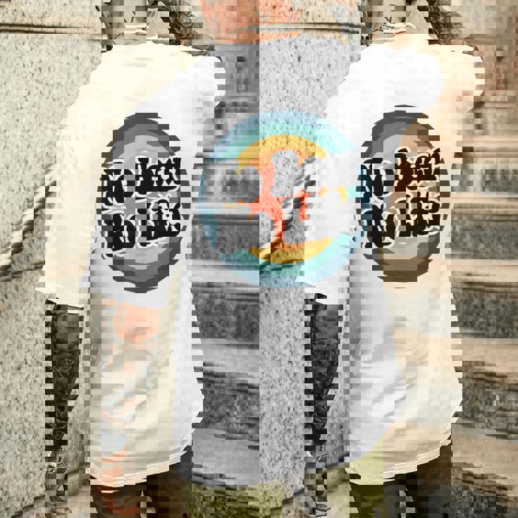 ノービアーノーライフ メンズTシャツ バックプリント 彼への贈り物