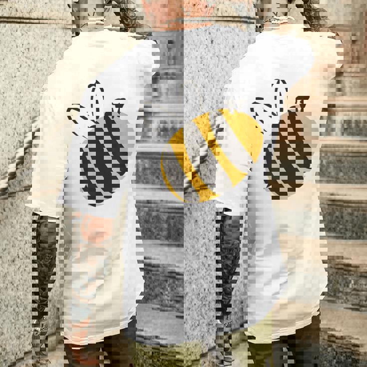 ハチ愛好家のためのかわいい蜂 はちみつ メンズTシャツ バックプリント 彼への贈り物