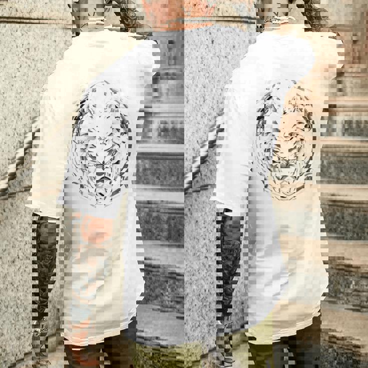 ハロウィンコスチューム ホワイトウルフ ギリシャ神話 バックプリント メンズTシャツ バックプリント 彼への贈り物