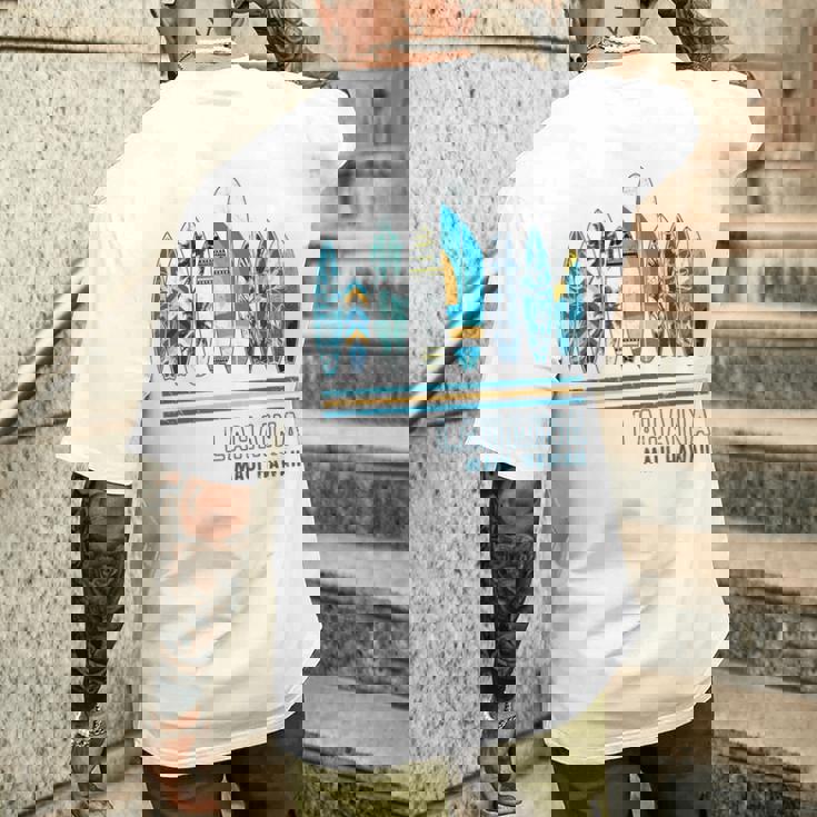 ハワイ ラハイナ マウイ サーフィン ハワイアン メンズTシャツ バックプリント 彼への贈り物