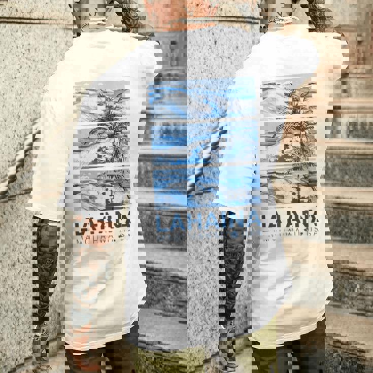 ハワイ ラハイナ マウイ ハワイアン メンズTシャツ バックプリント 彼への贈り物
