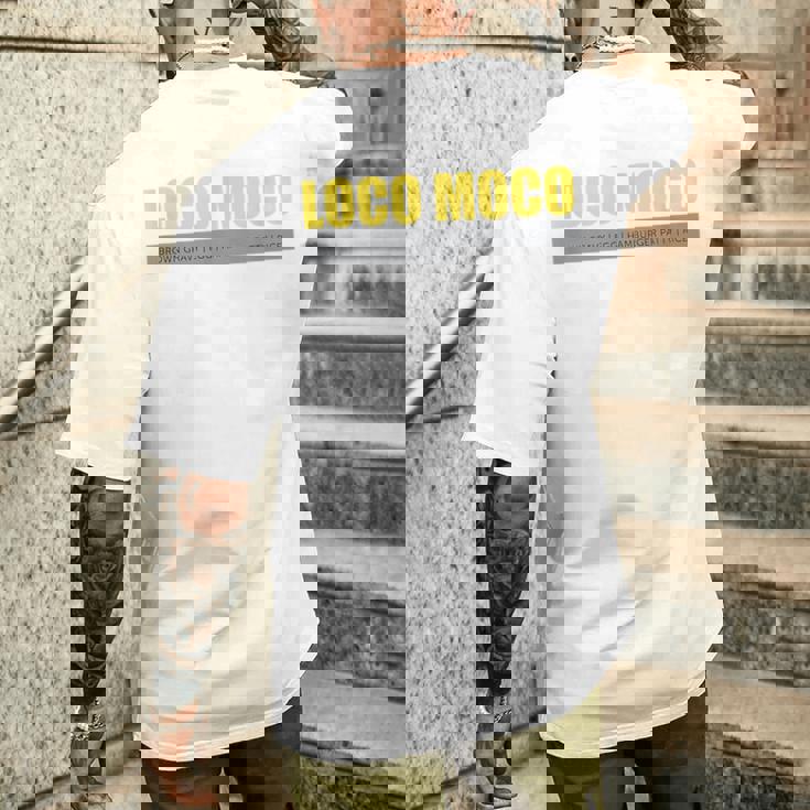 ハワイアン ロコ モコ ローカルブレックファースト メンズTシャツ バックプリント 彼への贈り物