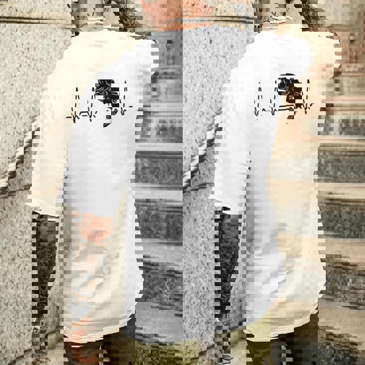 ハートビート魚 メンズTシャツ バックプリント 彼への贈り物