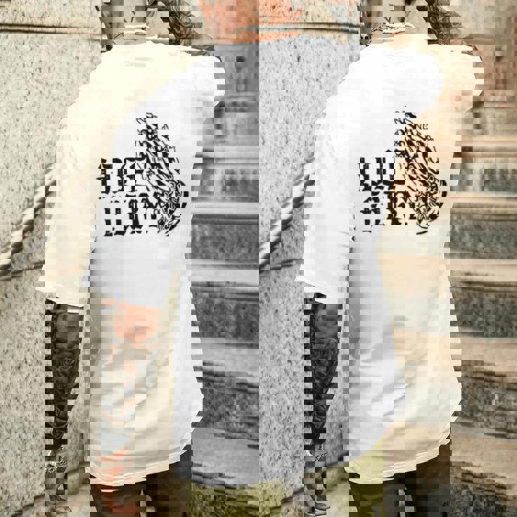 バック プリントを見る Idle Fury Don't Crykeleton Praying 泣かないで 祈る骸骨 メンズTシャツ バックプリント 彼への贈り物