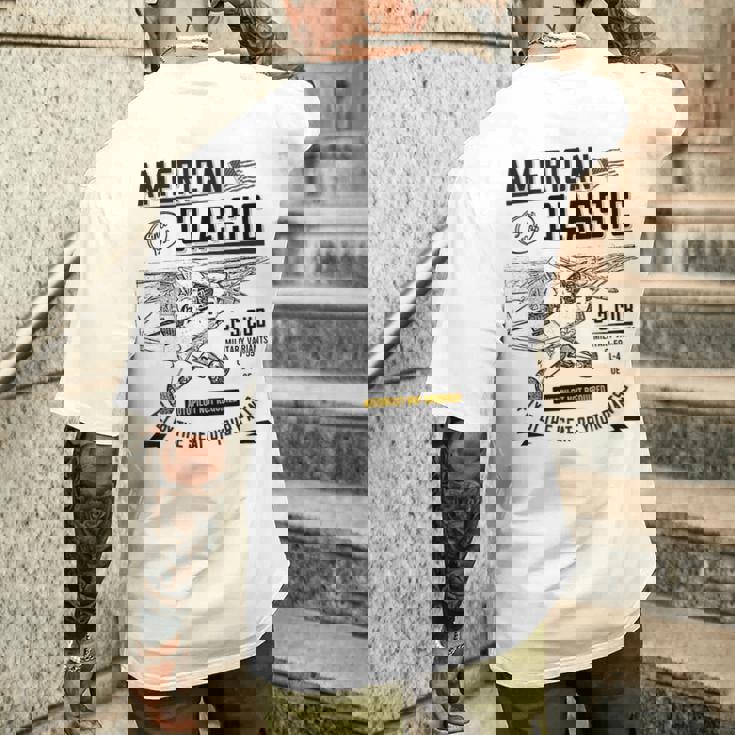 パイパーカブ 飛行機 アメリカンクラシック メンズTシャツ バックプリント 彼への贈り物