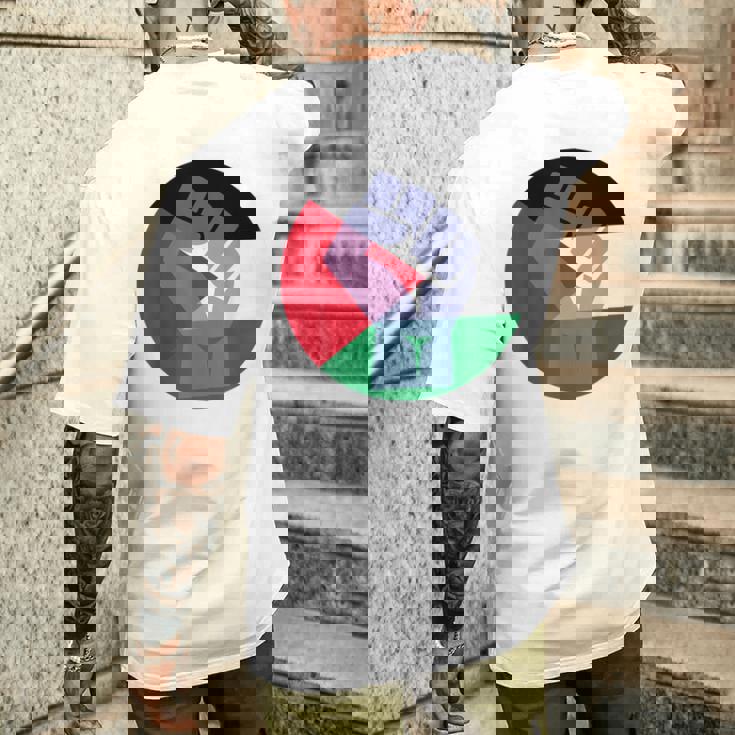 パレスチナ製フリーパレスチナスタンド メンズTシャツ バックプリント 彼への贈り物