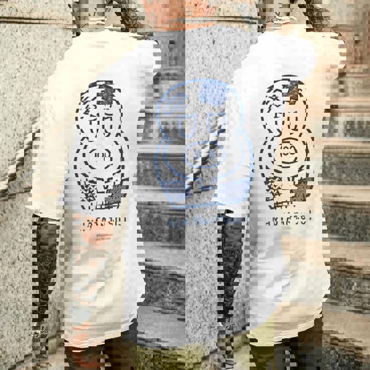 ヒョウタンツギ 和柄パッチ Ctezuka Productions メンズTシャツ バックプリント 彼への贈り物