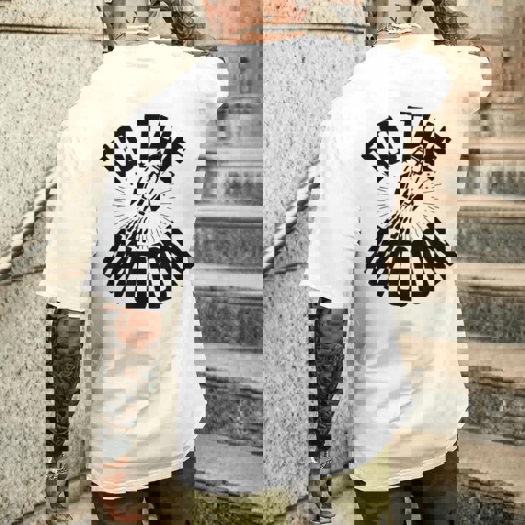 ビットコインから月へ、ビットコイン100k、ビットコイン暗号。 メンズTシャツ バックプリント 彼への贈り物