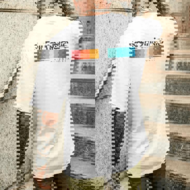 ビンテージサンフランシスコカリフォルニア1980年代レトロデザインtシャツ メンズTシャツ バックプリント 彼への贈り物