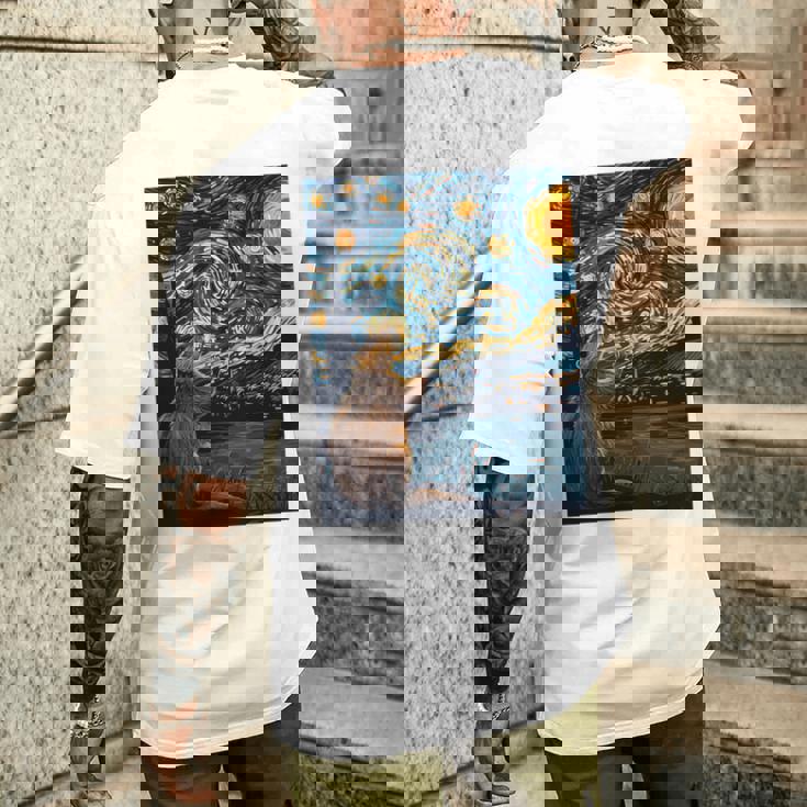 ビーバースターリーナイトヴァンゴッホ 長袖tシャツ メンズTシャツ バックプリント 彼への贈り物