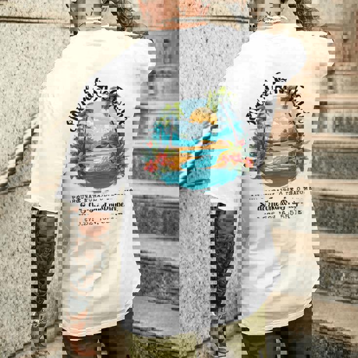 ピコ・デ・サントメ島 サントメとプリンシペ お土産 メンズTシャツ バックプリント 彼への贈り物